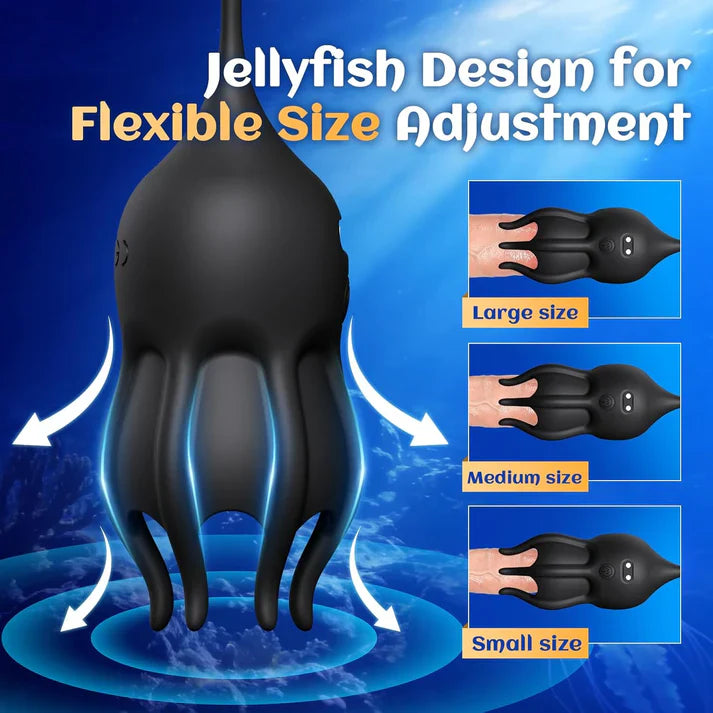 Elektrischer Penistrainer Vibrator Eichelstimulator mit 10 Vibrationsmodi