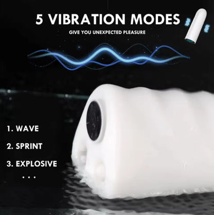 3 Pussy Passagen Realistischer Penis Eichel Stimulator Masturbator mit  10 Vibrationmodi