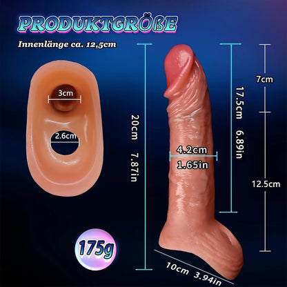 Elektrische Penishülle Vibrator Penismanschette mit 10 Vibrationsmodi & Fernbedienung