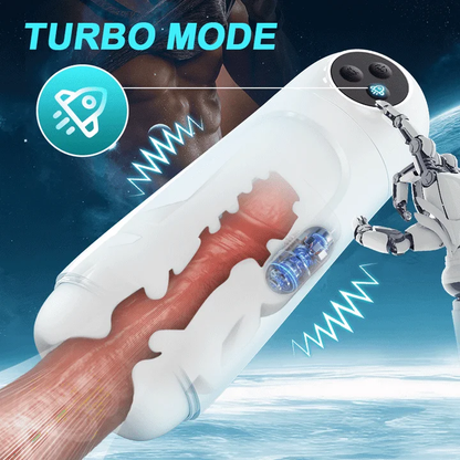 Automatischer Masturbator Penispumpe Blowjob mit 10 Saug und Vibrationsmodi