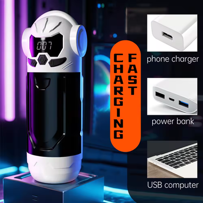 Automatischer Masturbator Stroker Blowjob mit 9 Stoß & 9 Vibrations & 4 Saugmodi