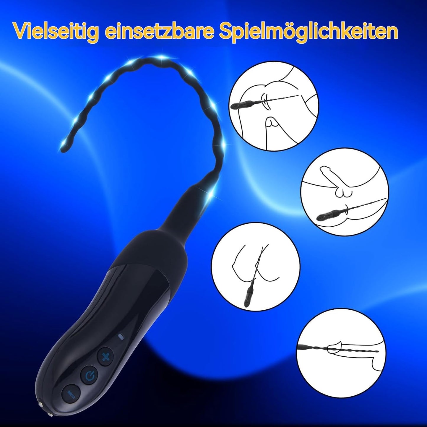 Harnröhren Dilatatoren Penis Plug Trainer Vibrator Eichel Stimulator mit 20 Modi