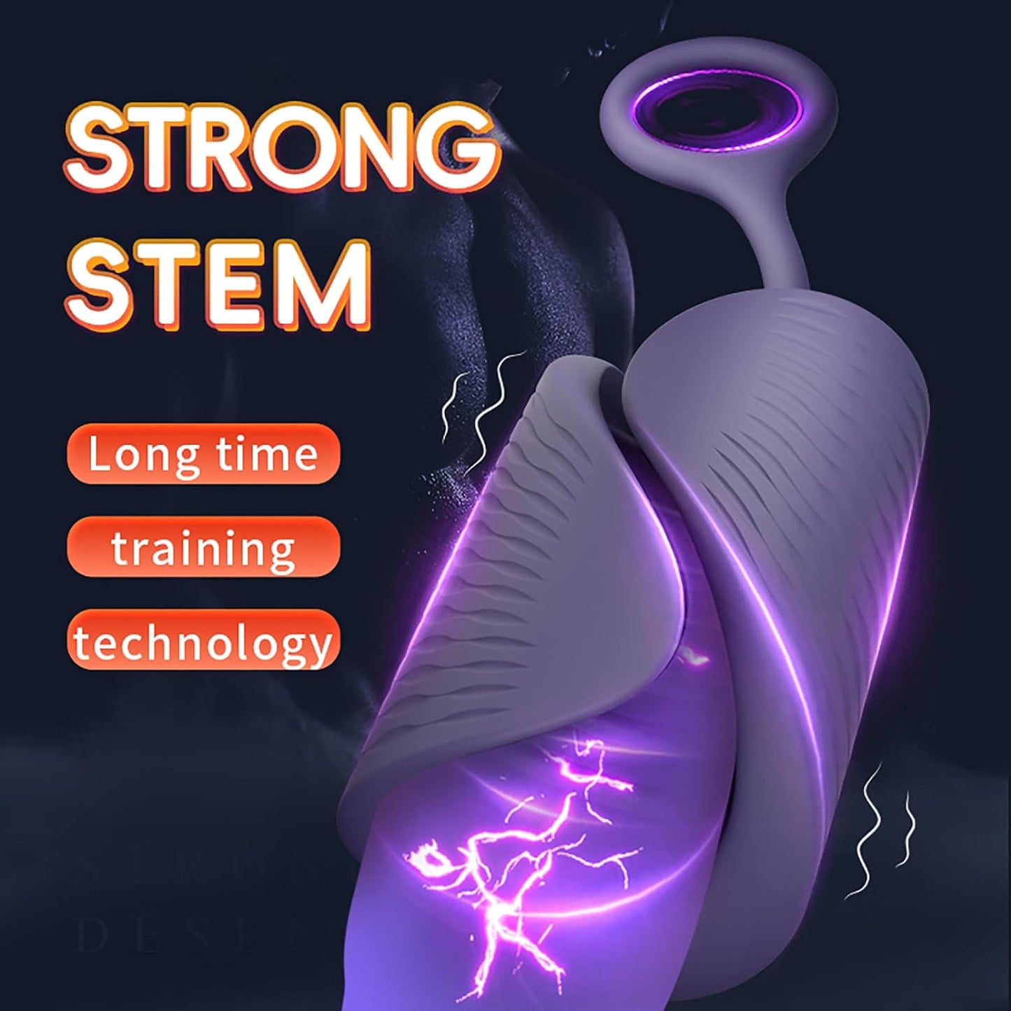 Penis Trainer Vibrator Cock RIng Massagegerät mit 10 Verschiedene Vibrationsmodi