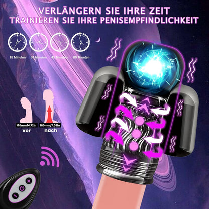 Penis Eichel Vibrator Gerät Eichel Trainingsgerät Masturbatoren mit 6 Frequenzen