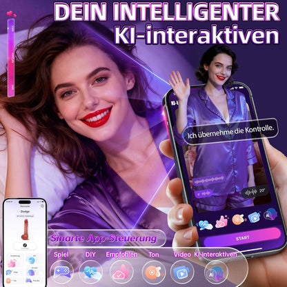 3 IN 1 APP-Steuerung Realistisches Dildo Vibrator mit 7×7 Modi