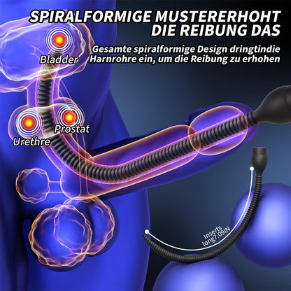 Ferngesteuerter Elektrostimulator Harnröhrenstimulator Analplug mit 7 Modi
