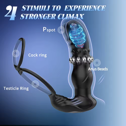 APP Steuerung Anal Vibratoren Prostata Massager mit 10 Vibrationen & Schub & Wigglungsmodi
