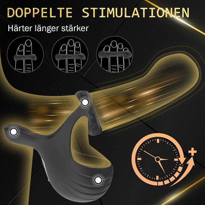 Hodentrainer Cock Ring Penistrainer Vibrator mit 10 Vibrationsmodi