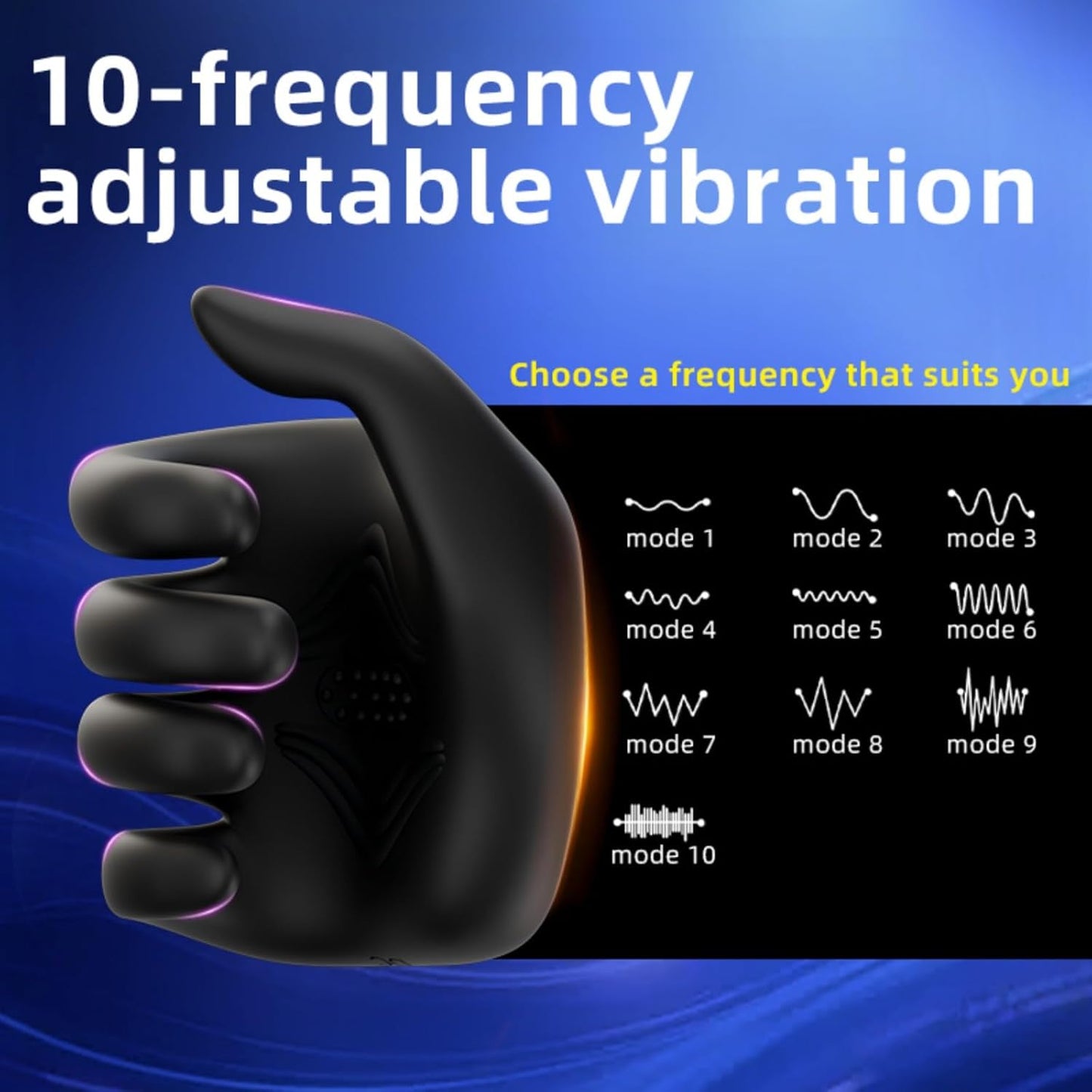 360° Umfassender Penistrainer Eichelvibrator mit 10 Vibrationsmodi & APP-Steuerung