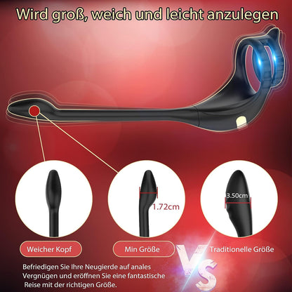 APP Steuerung Penisring Prostate Massager Anal Vibrator mit 10 Vibrationsmodi