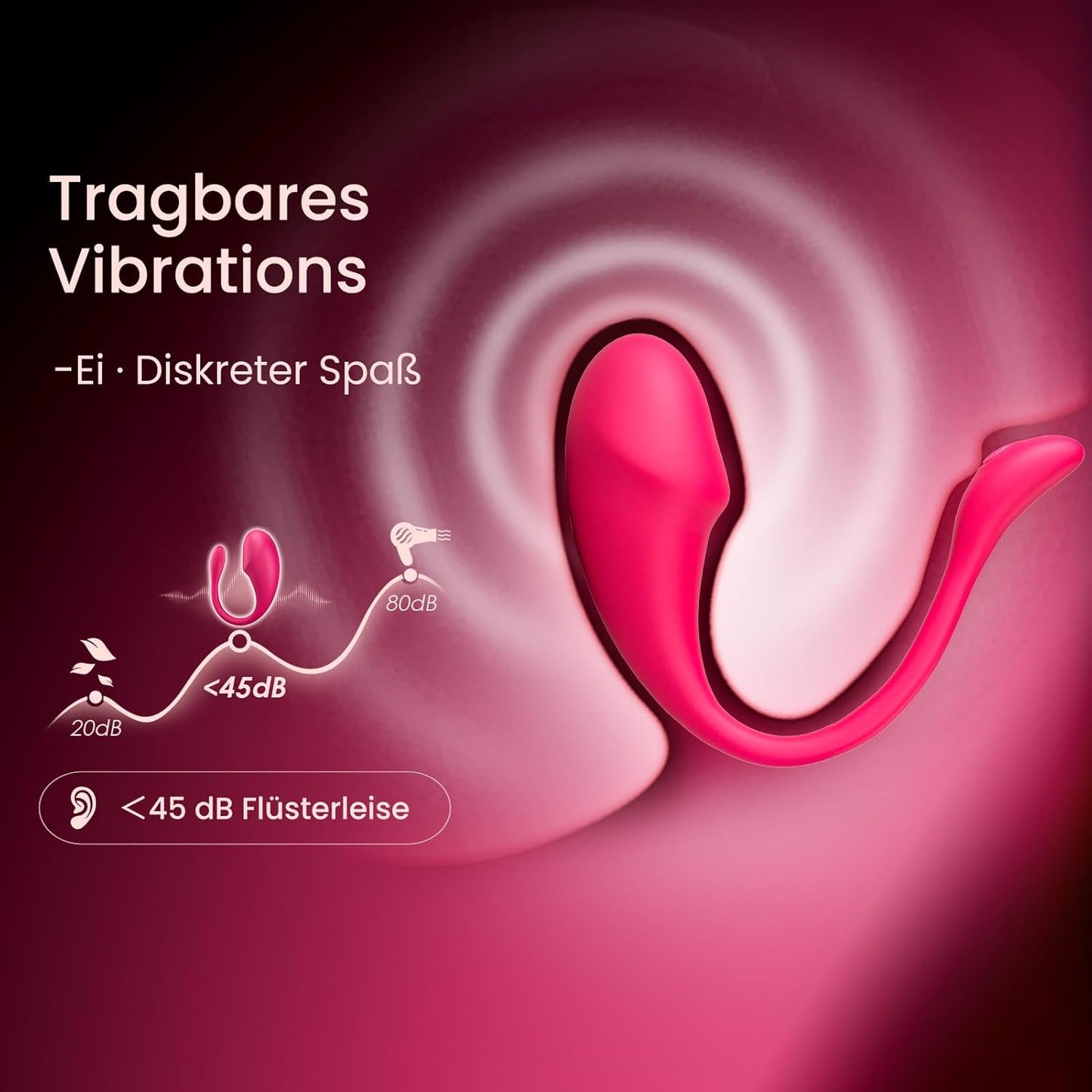 KI-Sync Vibrator Klitoris Stimulator mit 10 Vibration Modi