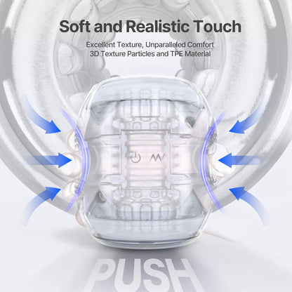 Elektrisch Penistrainer Stroker Blowjob Masturbatoren mit 10 Intensive Vibrationen