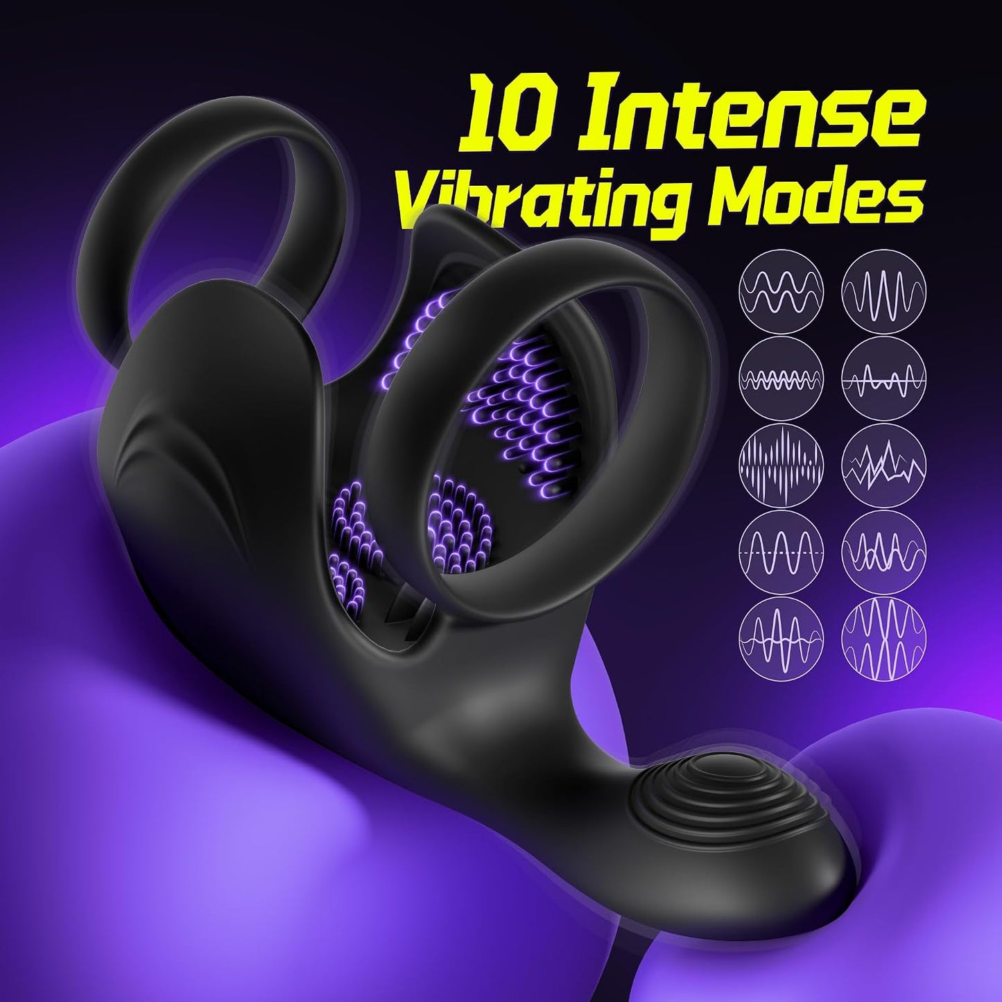 Hoden Cock Ring Penis Trainer Vibrator Stimulator Masturbator mit 10 Vibrationsmodi