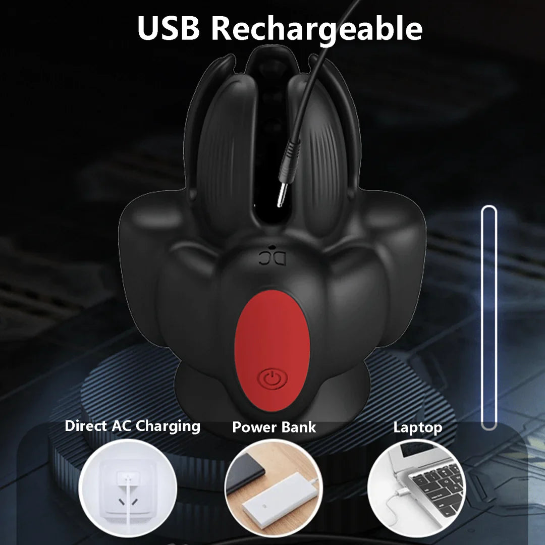 Elektrischer Masturbator Eichel Massage Vibrator Penis Stimulations mit 10 Vibrationsmodi