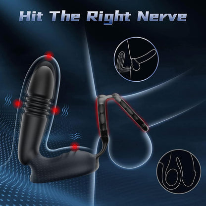 3 IN 1 Analvibratoren Prostata Stimulator Massagegeräte mit 9 Teleskopmodi 9 Vibrationsmodi