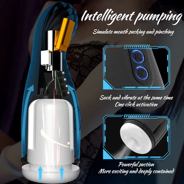 Smart Masturbator Stroker Blowjob Sexmaschine mit 5 Peristaltik und 10 Vibrationsmodi