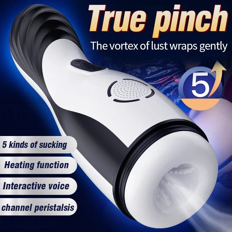Automatischer Masturbator Stroker Sex Machine mit 5 Peristaltik und 10 Vibrationsmodi