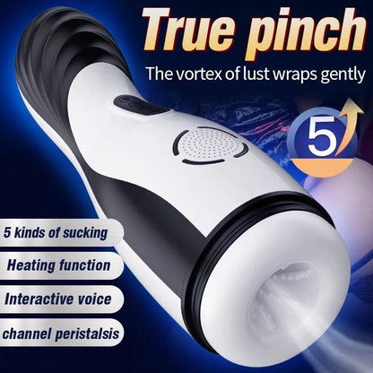 Automatischer Masturbator Stroker Sex Machine mit 5 Peristaltik und 10 Vibrationsmodi