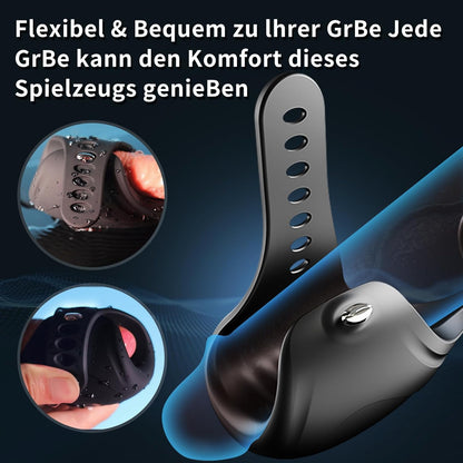 2 in 1 Penistrainer Vibrator Cockring Stimulieren Masturbator mit 10 Vibrationsmodi