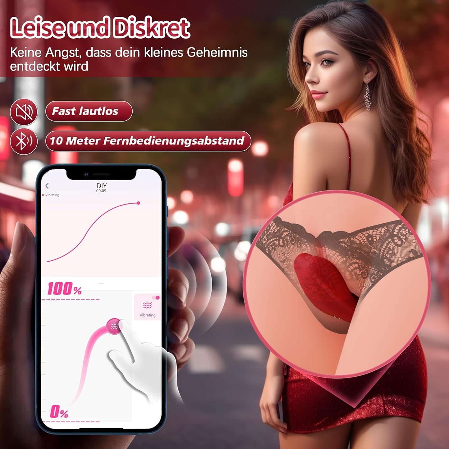 Flirtende Klitoris Vibratorensets Lecken Stimulator mit 10 Modi