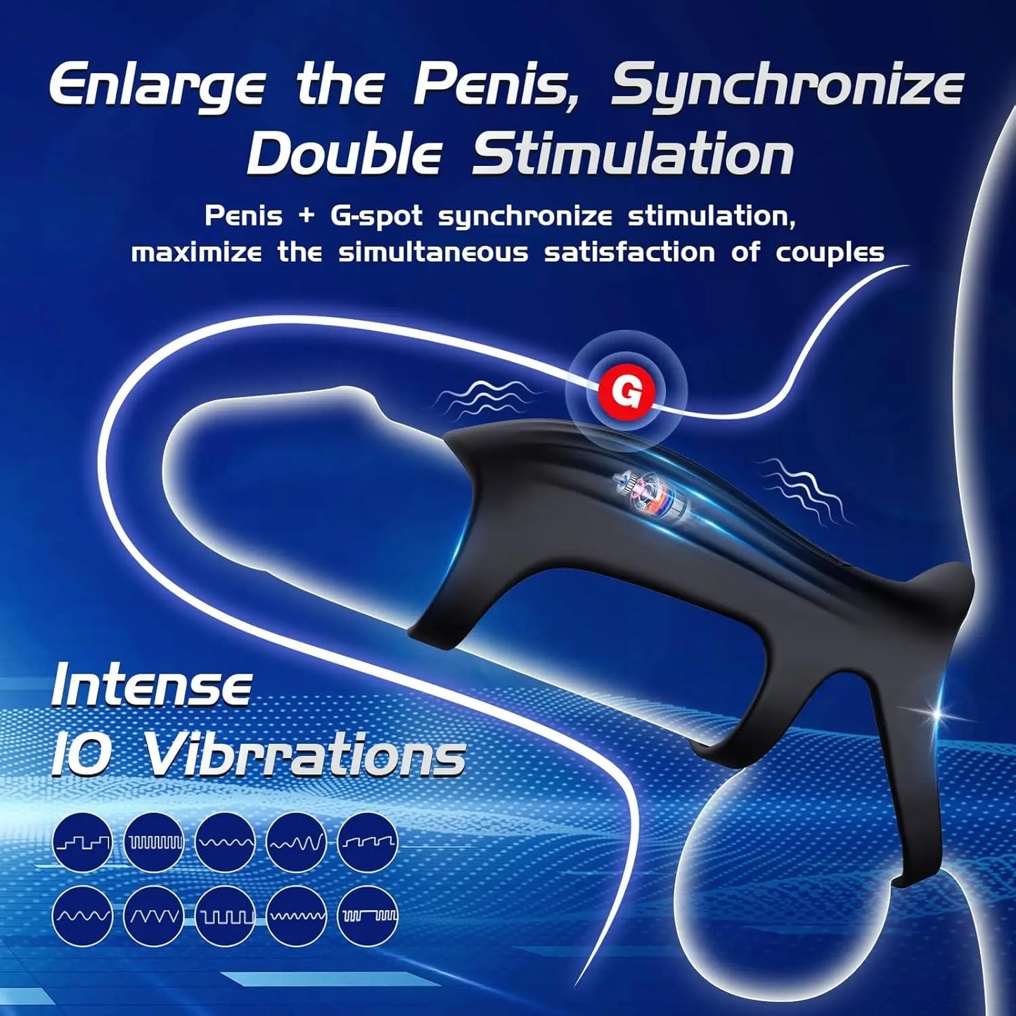 180° Penistrainer Vibrator Stimulator Penishülle mit 10 Vibrationsmodi
