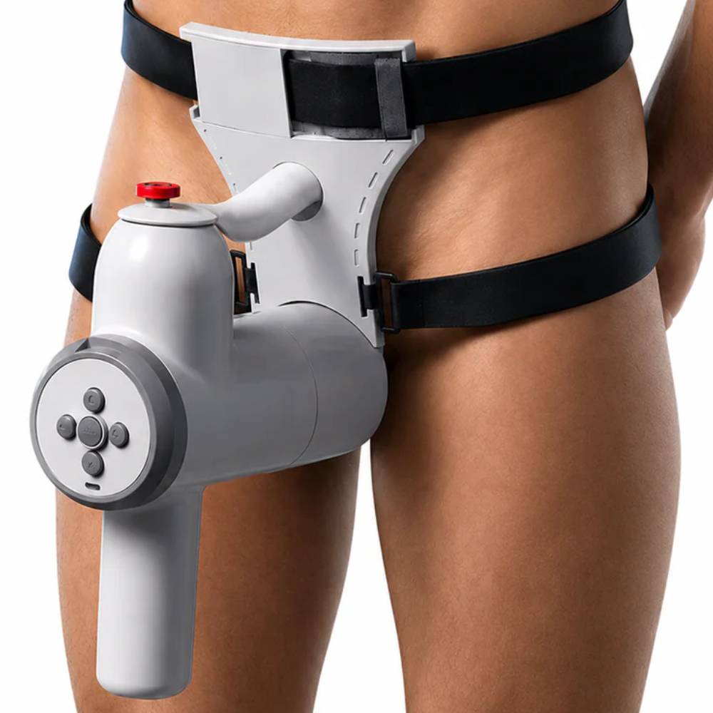 Freihändig Bedienbarer Automatischer Masturbator Blowjob Machine mit 8 Stoß & Saugmodi