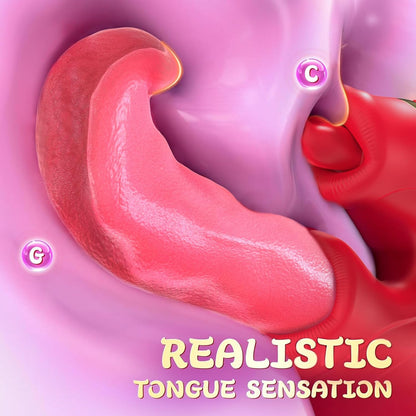 3 IN 1 Klitoris Vibrator G-Punkt Stimulator mit 10 Vibrations und Rotationsmodi