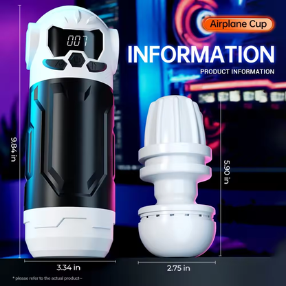 Automatischer Masturbator Stroker Blowjob mit 9 Stoß & 9 Vibrations & 4 Saugmodi