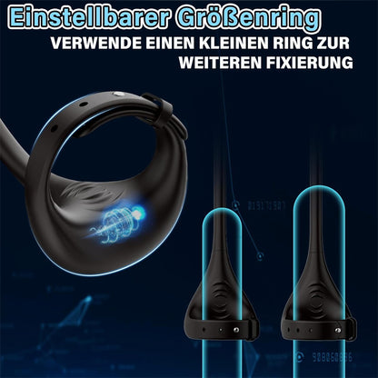 APP Fernsteuerung Anal Plug Penis Vibrator Cock Ring mit 10 Vibration