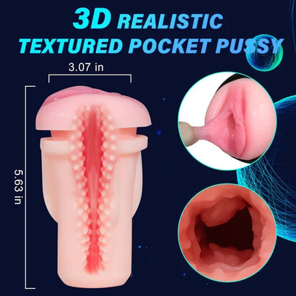3 IN 1 Automatischen Masturbator Stroker Blowjob mit 4 Saug und Vibrations und Stoßmodi
