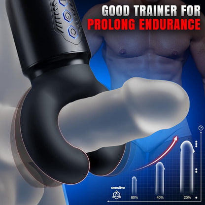 Automatische Masturbieren Penis Trainer mit 10 Beißmodi & 10 kraftvolle Vibrationsmodi