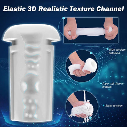 Automatischer Masturbationsbecher Glans Stimulator mit 9 Vibrationsmodi und 5 Saugmodi
