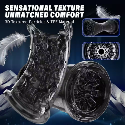 Elektrischer Penistrainer Vibrator Masturbator mit 8 Rotationsmodi und Stoßfunktion