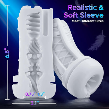 Freihändiger Masturbator Stroker Sexmachine mit 3 Saug & 4 Vibrationsmodi