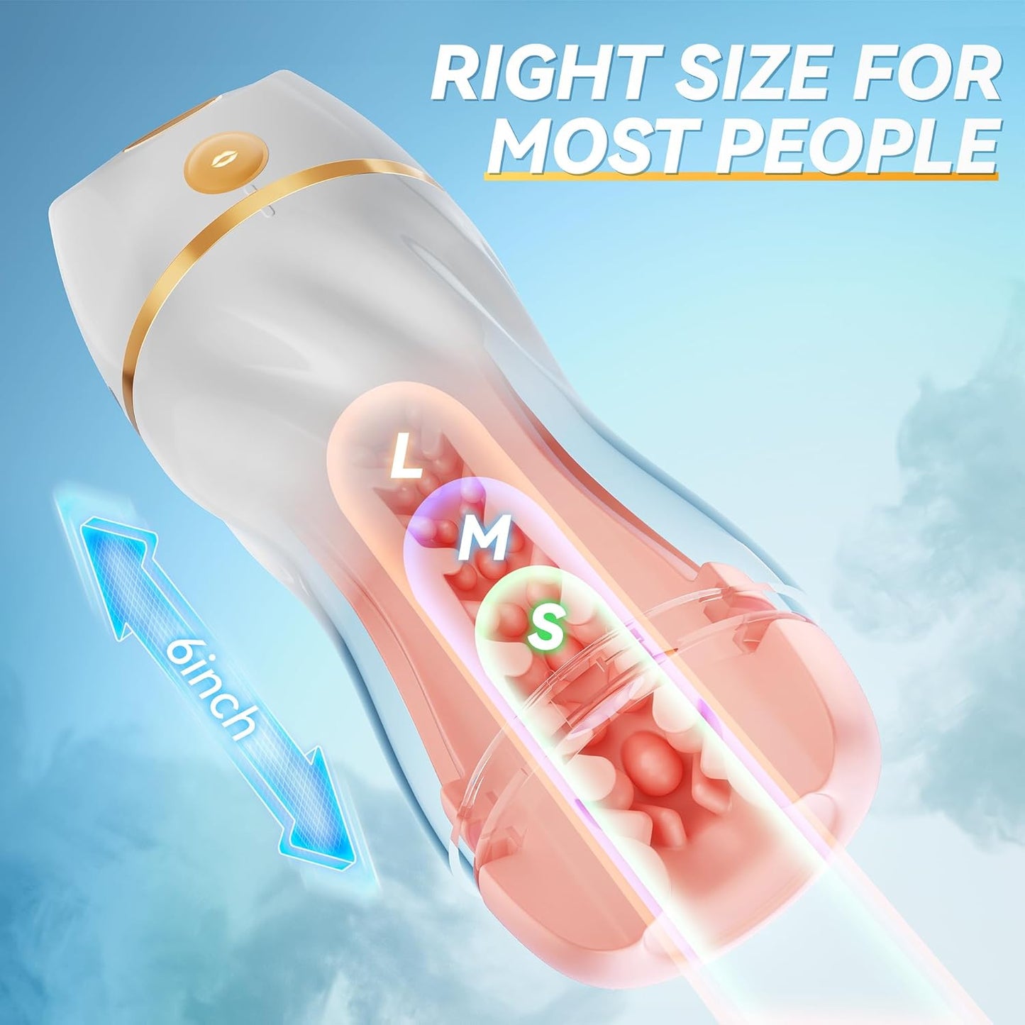 KI-interaktiver Saugmasturbator Penis Stroker Sexmachine mit 7 Vibrations und Saugmodi