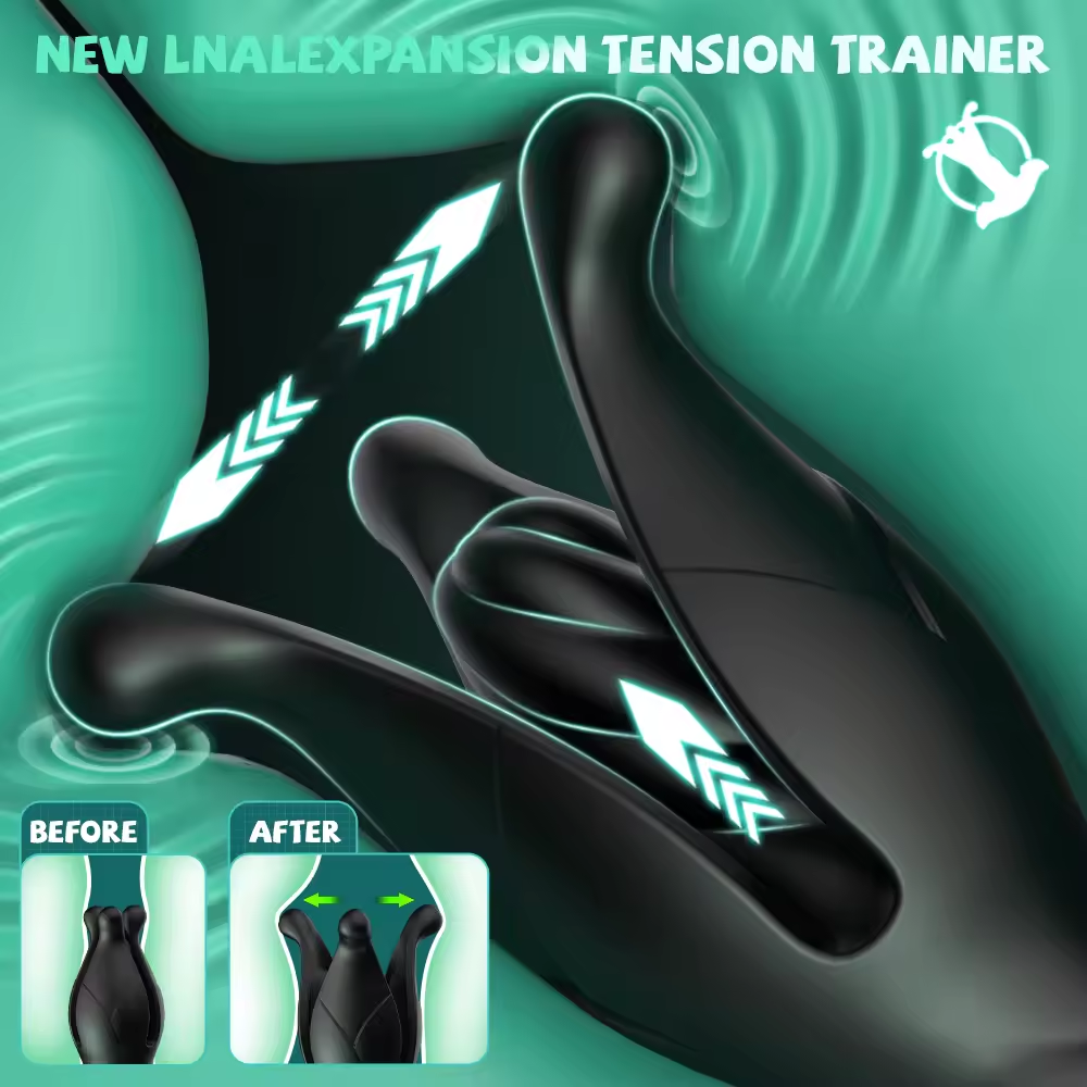 Spannungs-Schock Flapping Stoß Buttplug Analvibrator Prostatamassagegerät