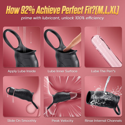 Cockring Penishüllen Vibrator Training-Extender Masturbator mit 10 Vibrationsmodi