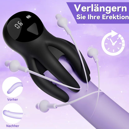 Elektrischer Eicheltrainer Penis Vibrator Stroker mit 10 Vibrationen