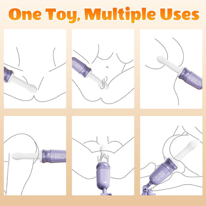 APP Control Sex Machine Thrusting Dildo Vibrator mit 10 Vibrating & Thrusting & Heizung