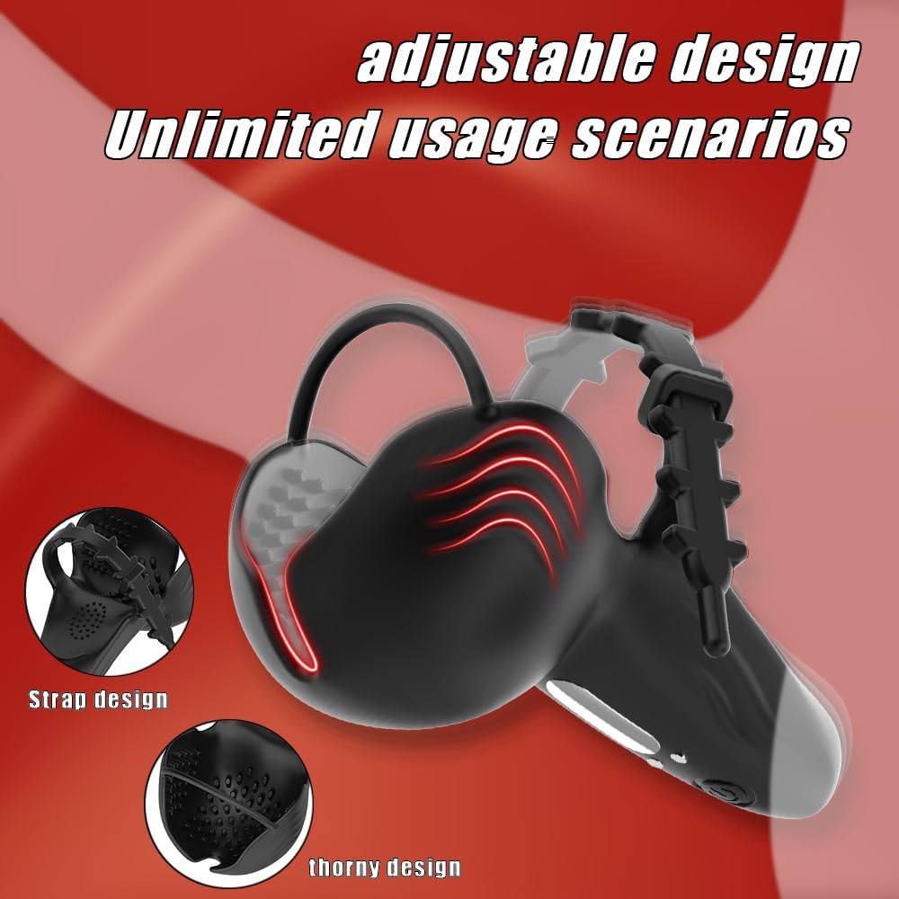 App-Steuerung Hodenstimulator Trainer Penisring Vibrator mit 10 Vibrationsmodi