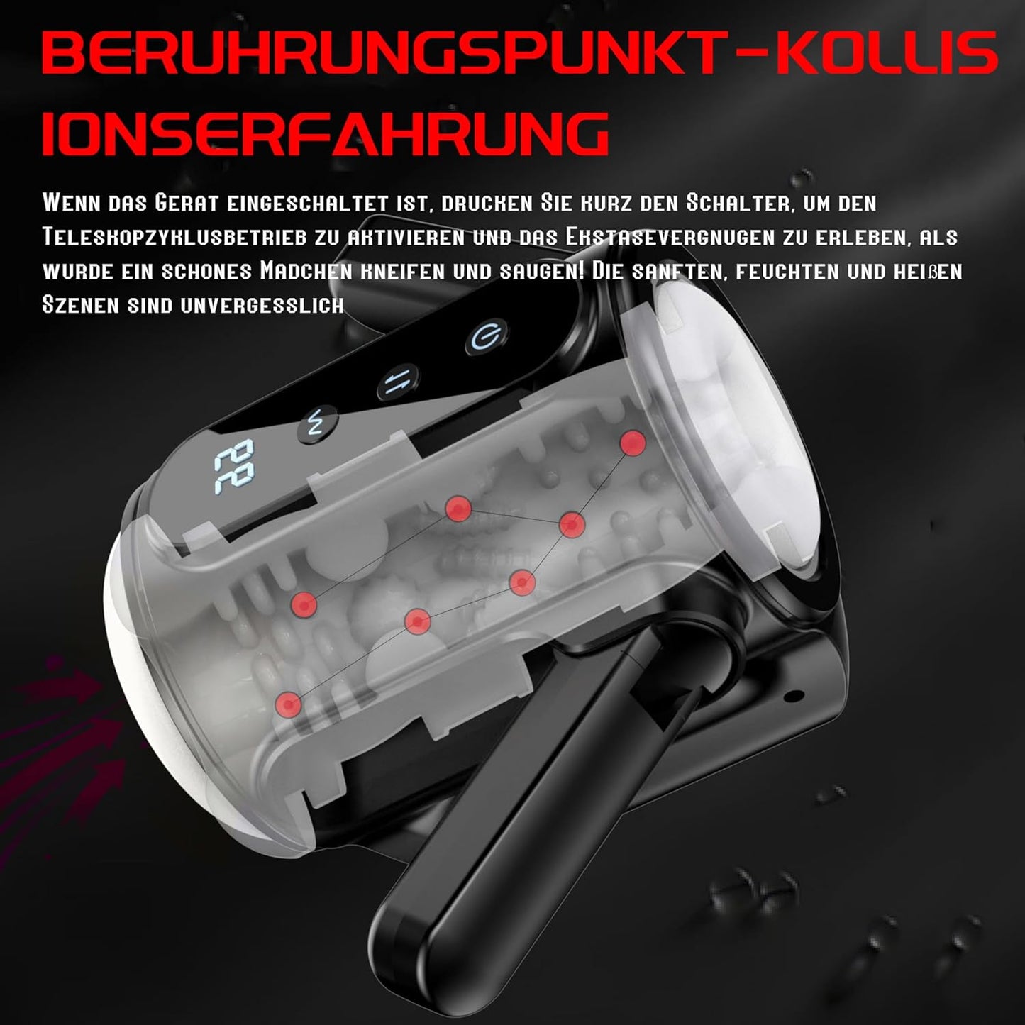 Automatischer Masturbator Penistrainer Stroker Blowjob mit 9 Frequenzen