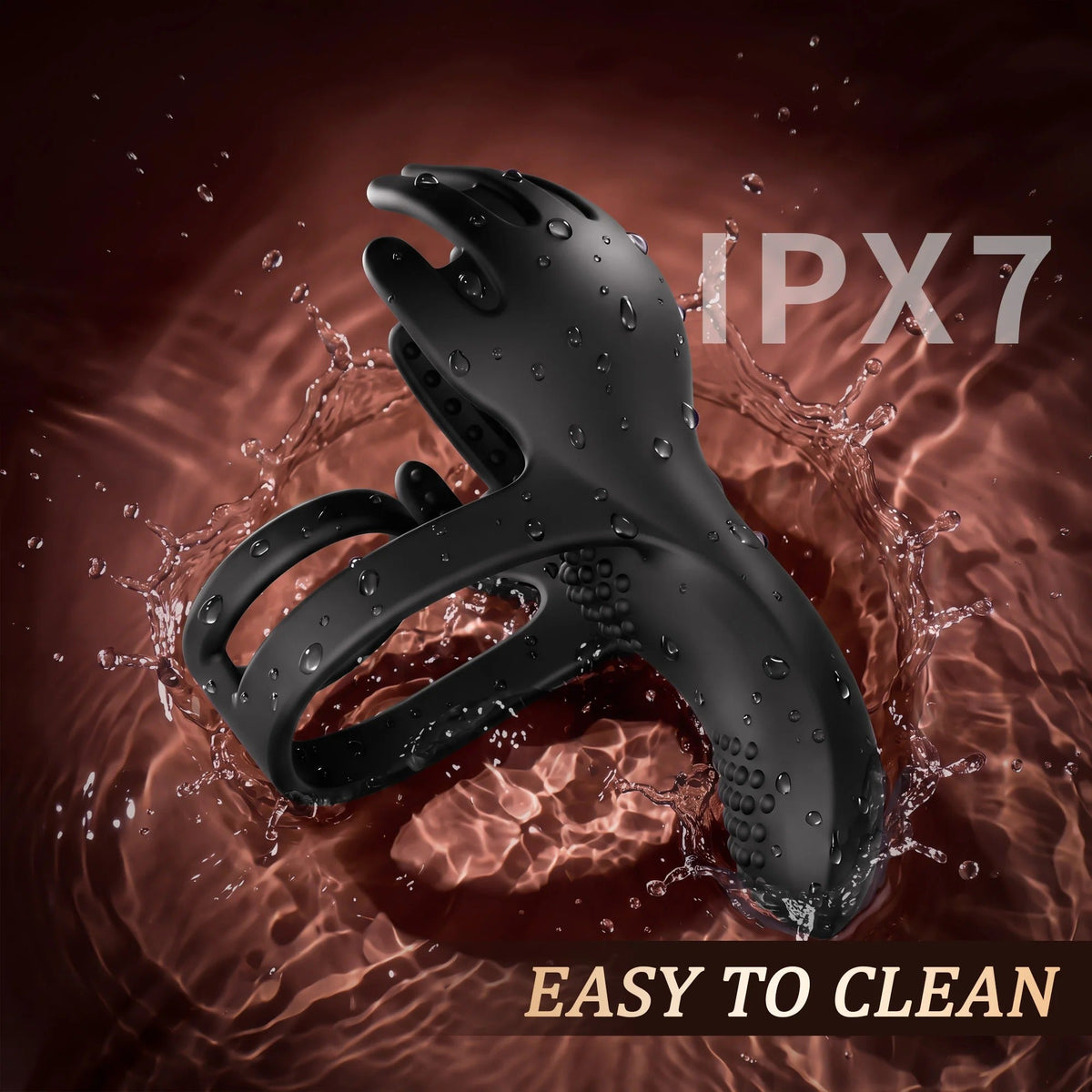 3 IN 1 Cockring Penis Trainer Vibrator Hodenstimulator mit 10 Vibrationsmodi