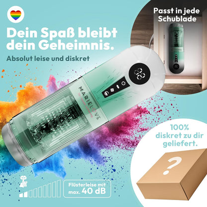 APP-Steuerung Elektrischer Masturbator Penispumpe mit Vibration & Saug & Teleskopfunktion