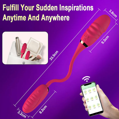 Doppelköpfiges Vibrator G-Punkt Analvibratoren mit 10 Vibrations und Dehnungsmodi