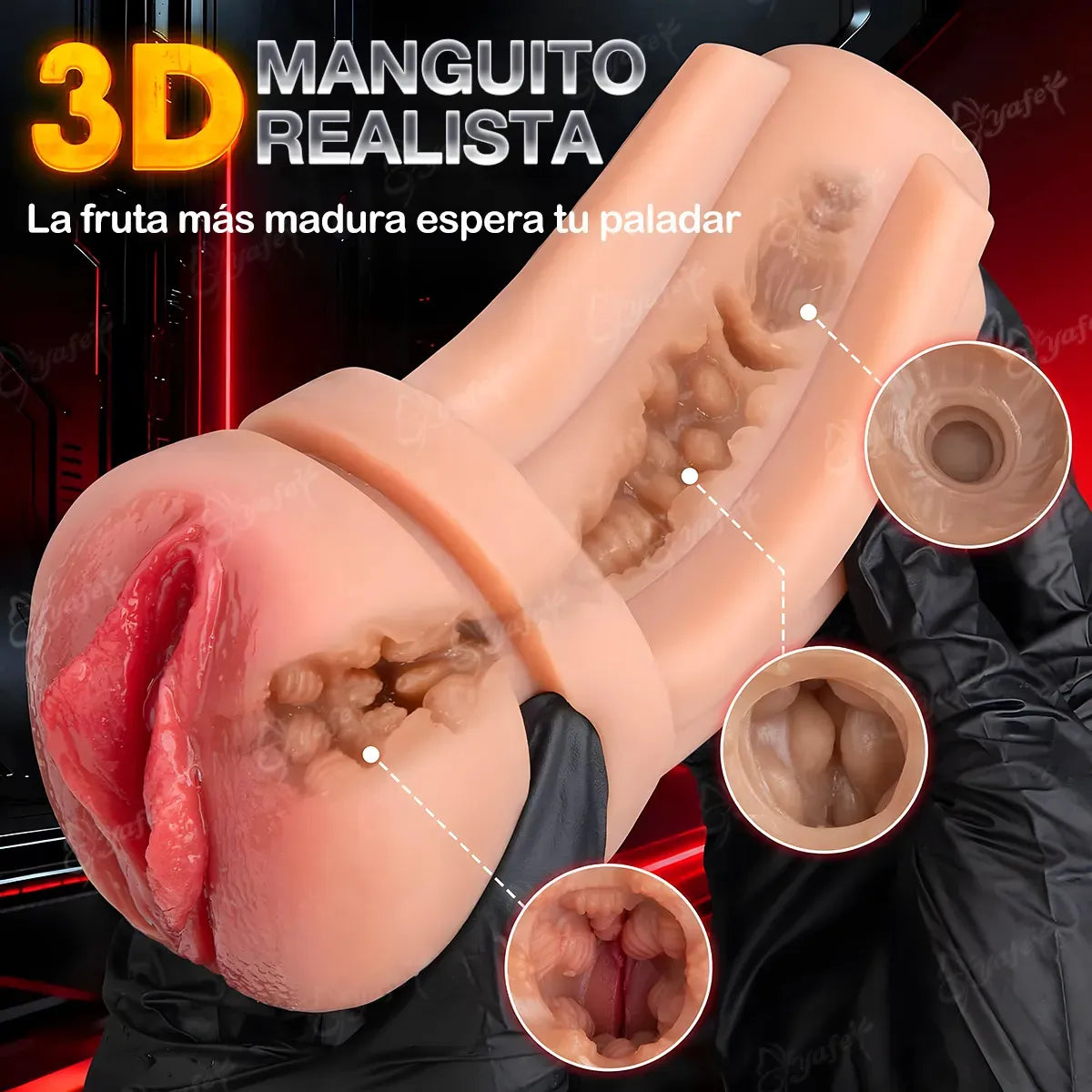 360 Grad Automatischer Oralsex Masturbator Saugpumpe mit 10 Vibrationsmodi