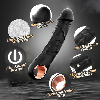 Klassischer Vibrator Realistische Dildo mit 10 Vibration