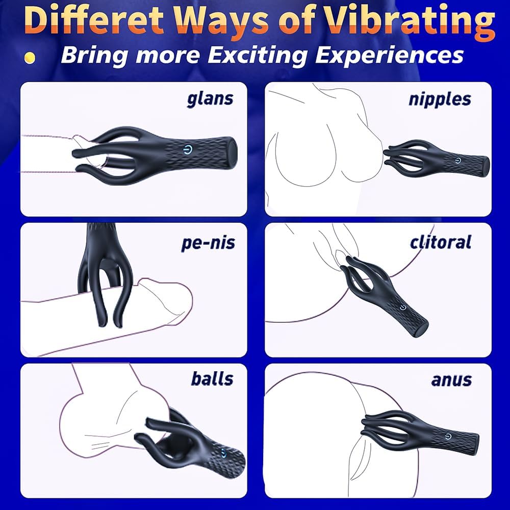 Penistrainer Eichelvibrator Stimulator Massage Masturbator mit 10 Vibrationsmodi