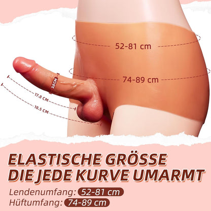 Realistischer Strap on Umschnall Dildo Sex Spielzeug Strapon Massivem Penis mit Harness