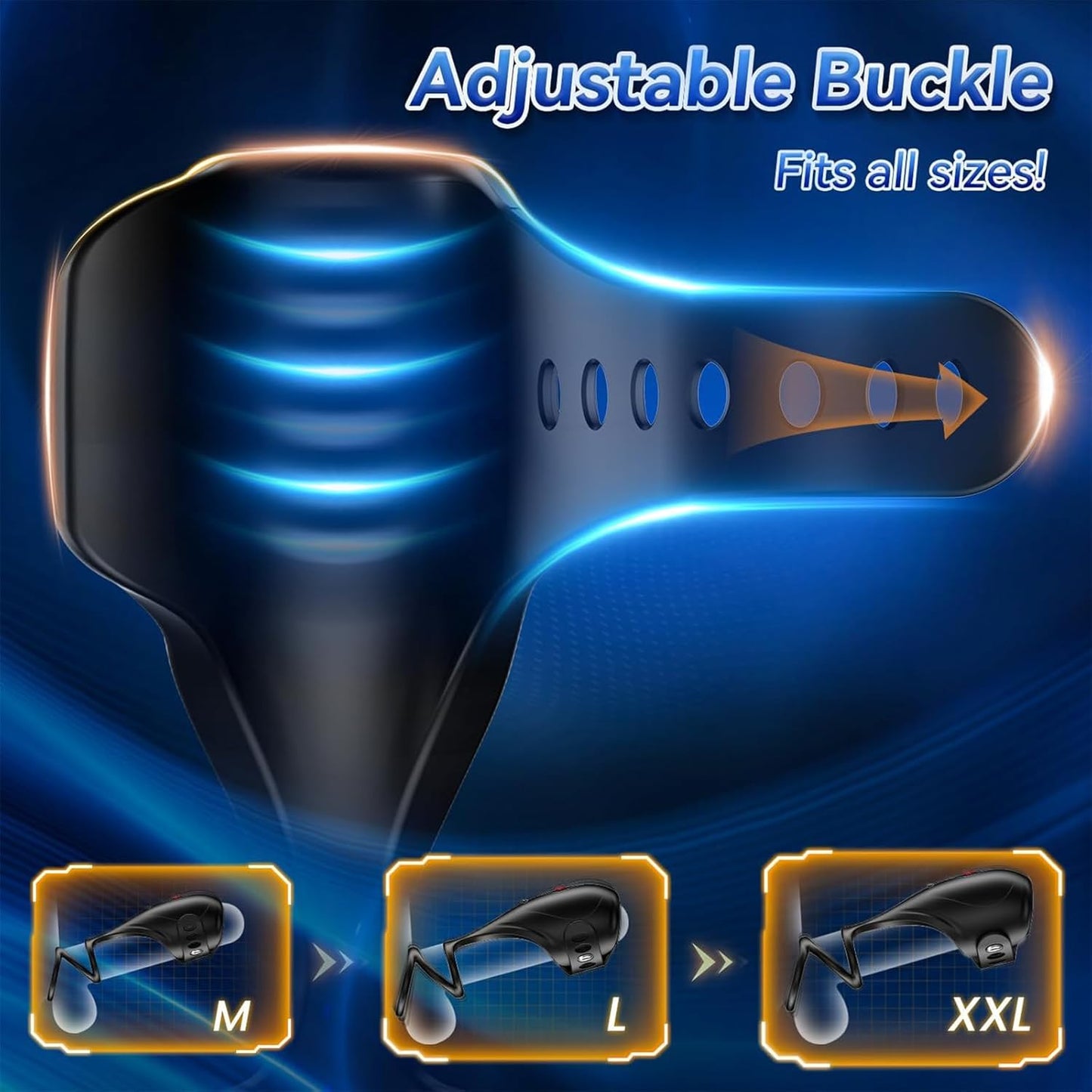 Elektrischer Penis Trainer Vibrator Eichel Stimulator mit 9 Vibrationsmodi