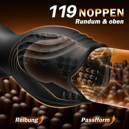 Oralse Penis Vibrator Eichel Trainer Masturbieren mit 10 Vibrationsmodi